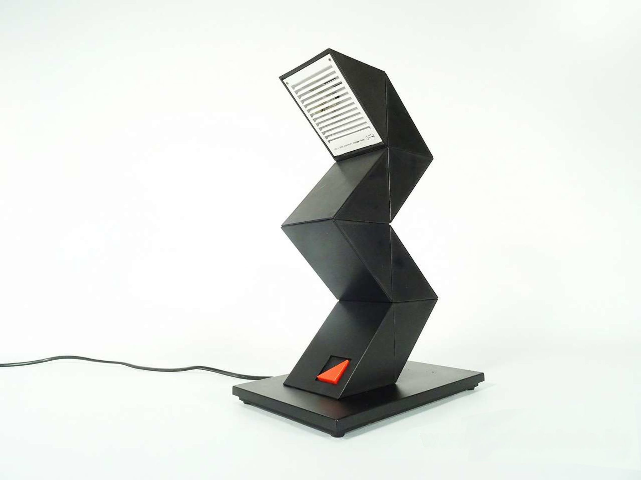Lampe ZigZag par Shui L.D.Chan pour Massive-Elite, Belgique, 1984