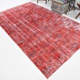 6x10 Rug For Dining Room Red Vintage Area Rug, 175x296Cm SK 3756