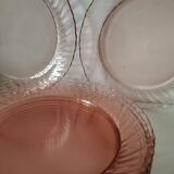 Arcoroc orange pink plates