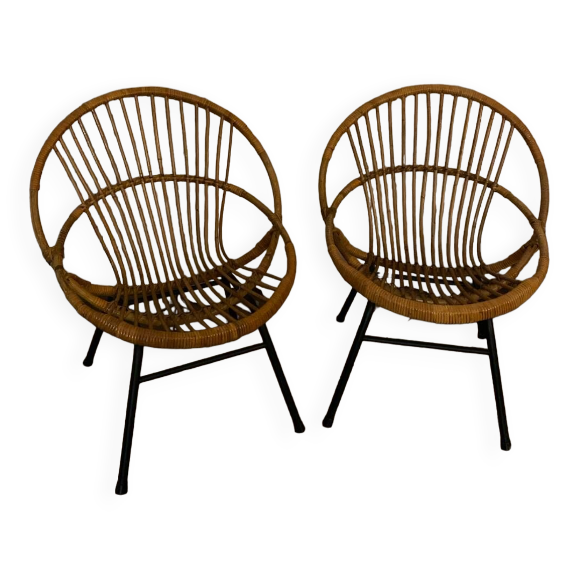 Set of 2 Dirk Rohe Noordewolde armchairs from the 60s