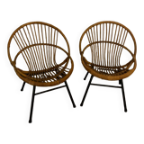 Set of 2 Dirk Rohe Noordewolde armchairs from the 60s