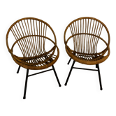 Set of 2 Dirk Rohe Noordewolde armchairs from the 60s