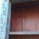 Very large old wooden bookcase