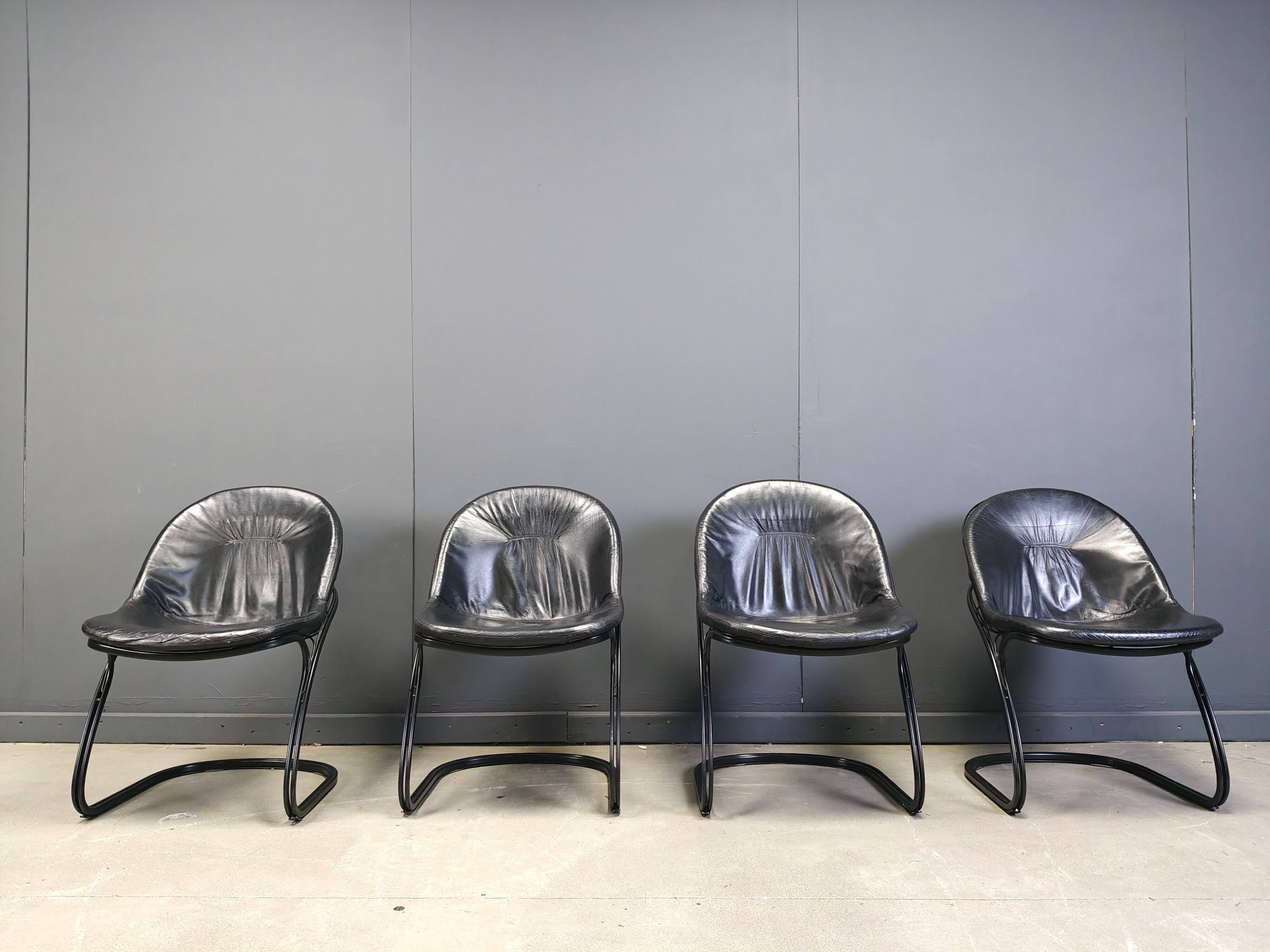 Gastone Rinaldi 'Pascale' dining chairs, 1970s - set of 4