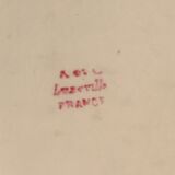 Fruit basket in fine polychrome earthenware KG Lunéville, 1900