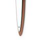 Oval wall mirror in teak, 1960s