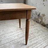 1950s walnut bistro farmhouse table