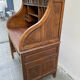 Antique solid wood secretary desk, handcrafted cabinetry.