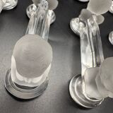 12 Baccarat crystal knife holders, Houdon model, 19th century.