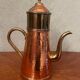 Teapot or coffee maker in copper and vintage brass