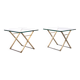 Superb Peter Ghyczy side tables 1970s Holland