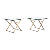 Superbes tables d'appoint Peter Ghyczy des années 1970, Hollande