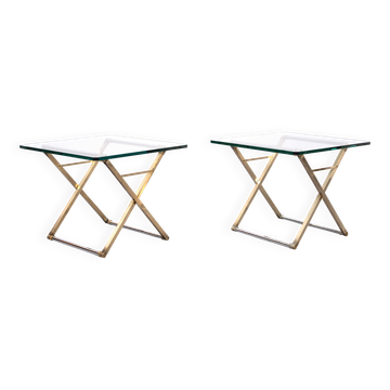Superbes tables d'appoint Peter Ghyczy des années 1970, Hollande