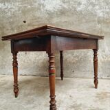 Extendable dining table elm wood