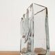 Postmodern glass block vase by Rosenthal, 1980s.