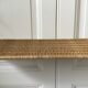 Wall shelf wicker and wrought iron 50s