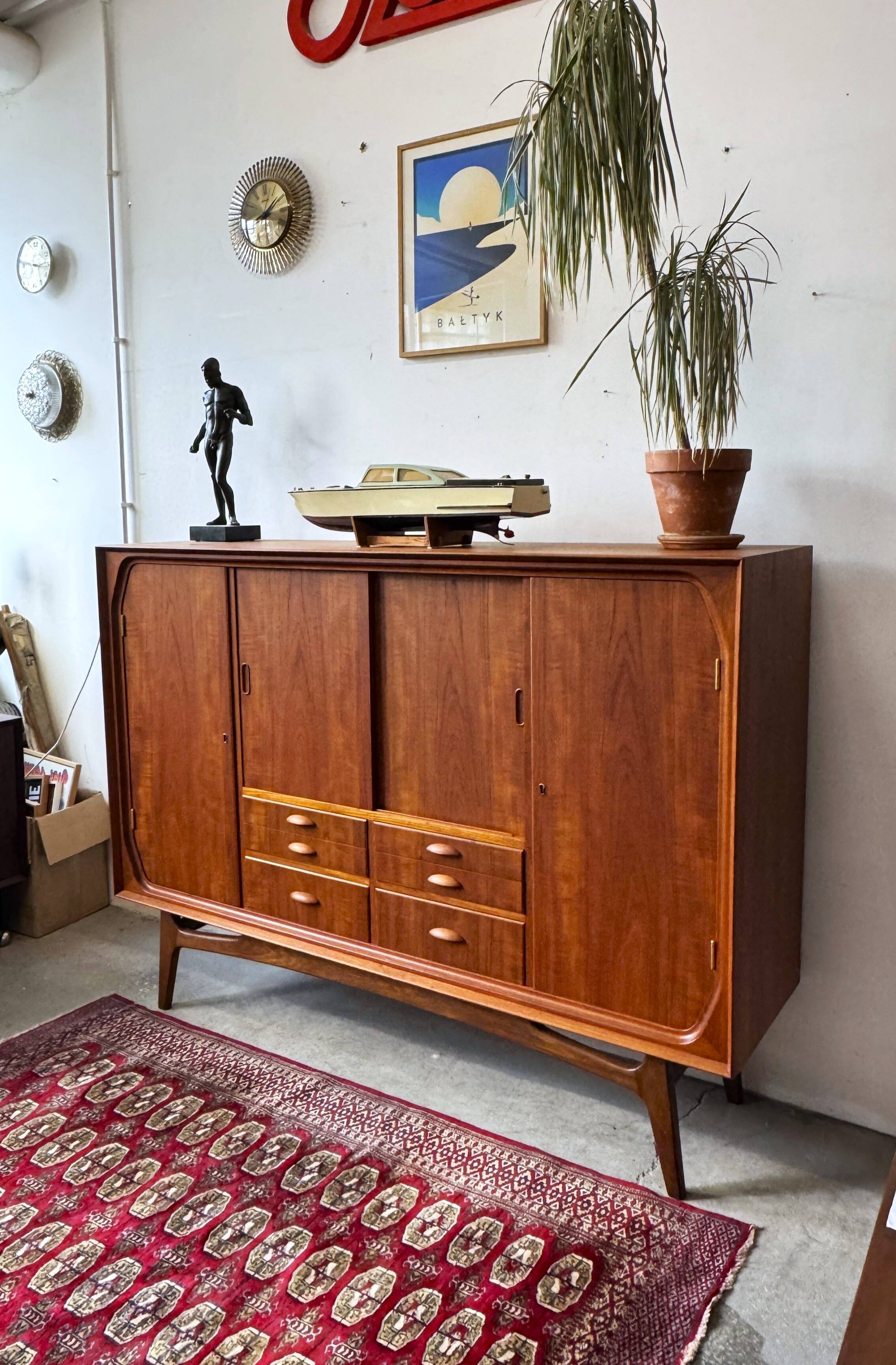 Teak Chest of Drawers, Denmark 1950s, Mid-Century Modern, Vintage