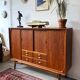 Teak chest of drawers, Denmark, 1950s, mid-century modern style, vintage