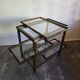 30s Art Deco Bar Cart / Serving Trolley with Removable Glass Trays