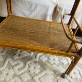 Vintage rattan trolley