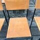 6 black metal and leather chairs by Giandomenico Belotti for Alias, Italy, 1979