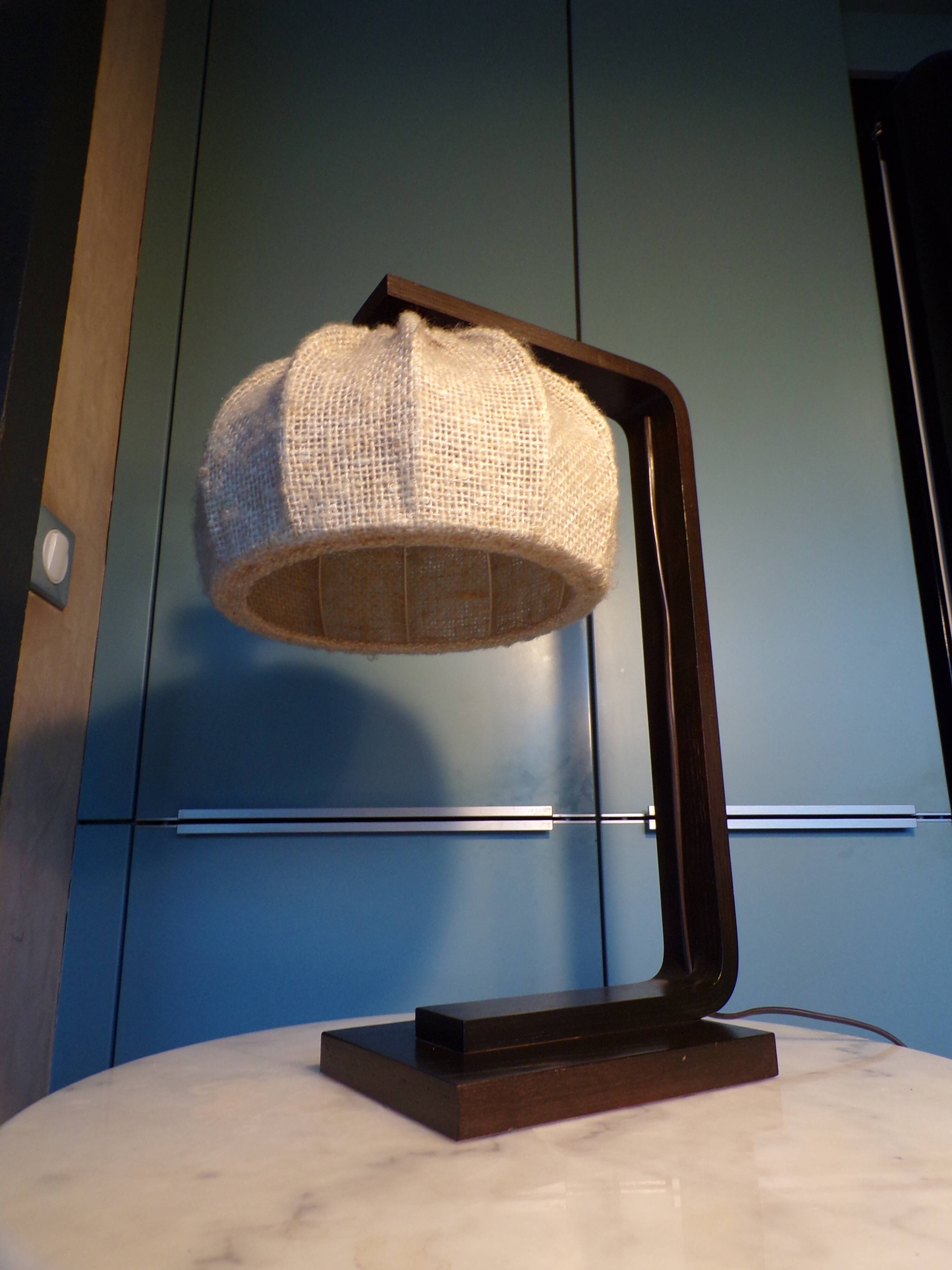 Scandinavian wooden lamp