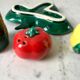 Set of salt shaker / pepper / mustard vintage in slip 70s