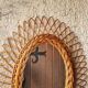 Rattan mirror