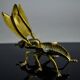 Sculptural ashtray in the shape of a giant fly in brass, Italy, circa 1950.
