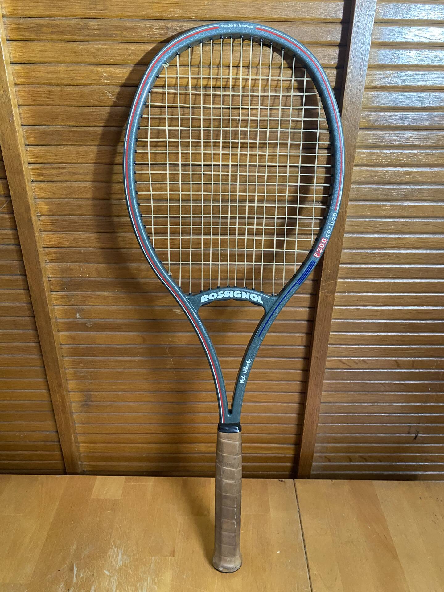Vintage rossignol f200 carbon tennis racket + sports cover