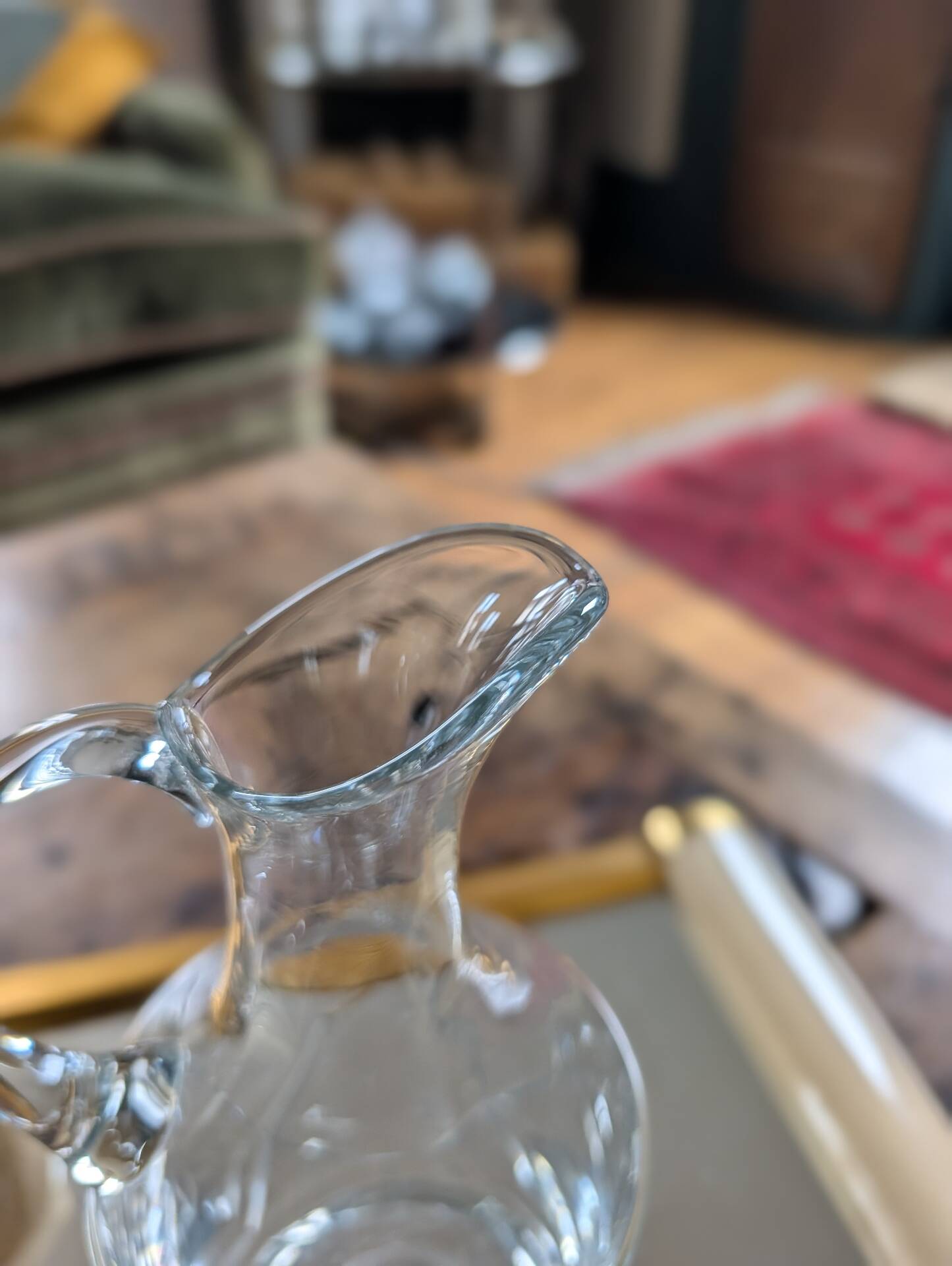 Cut glass carafe – 1960s