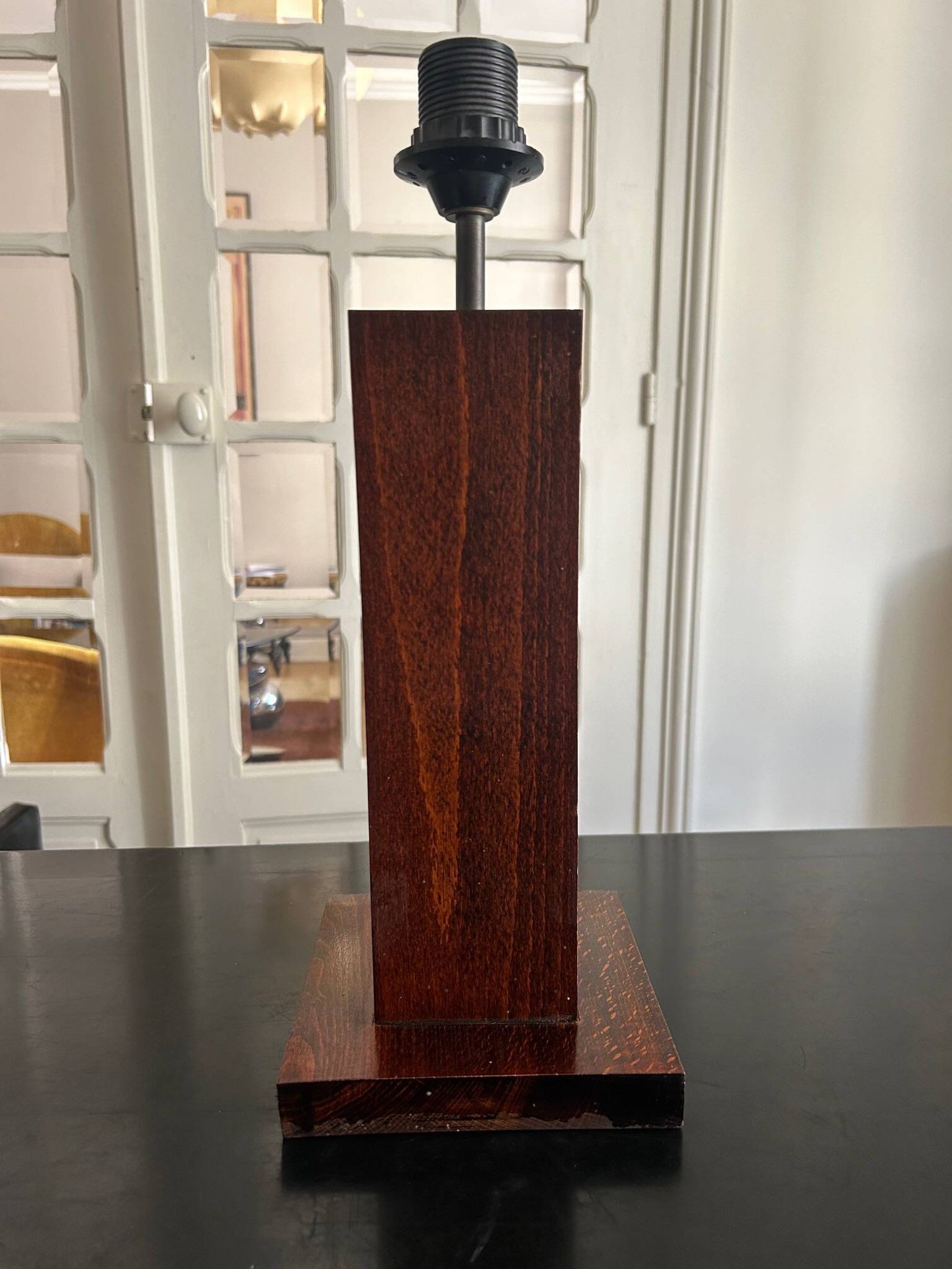 70s wooden lamp