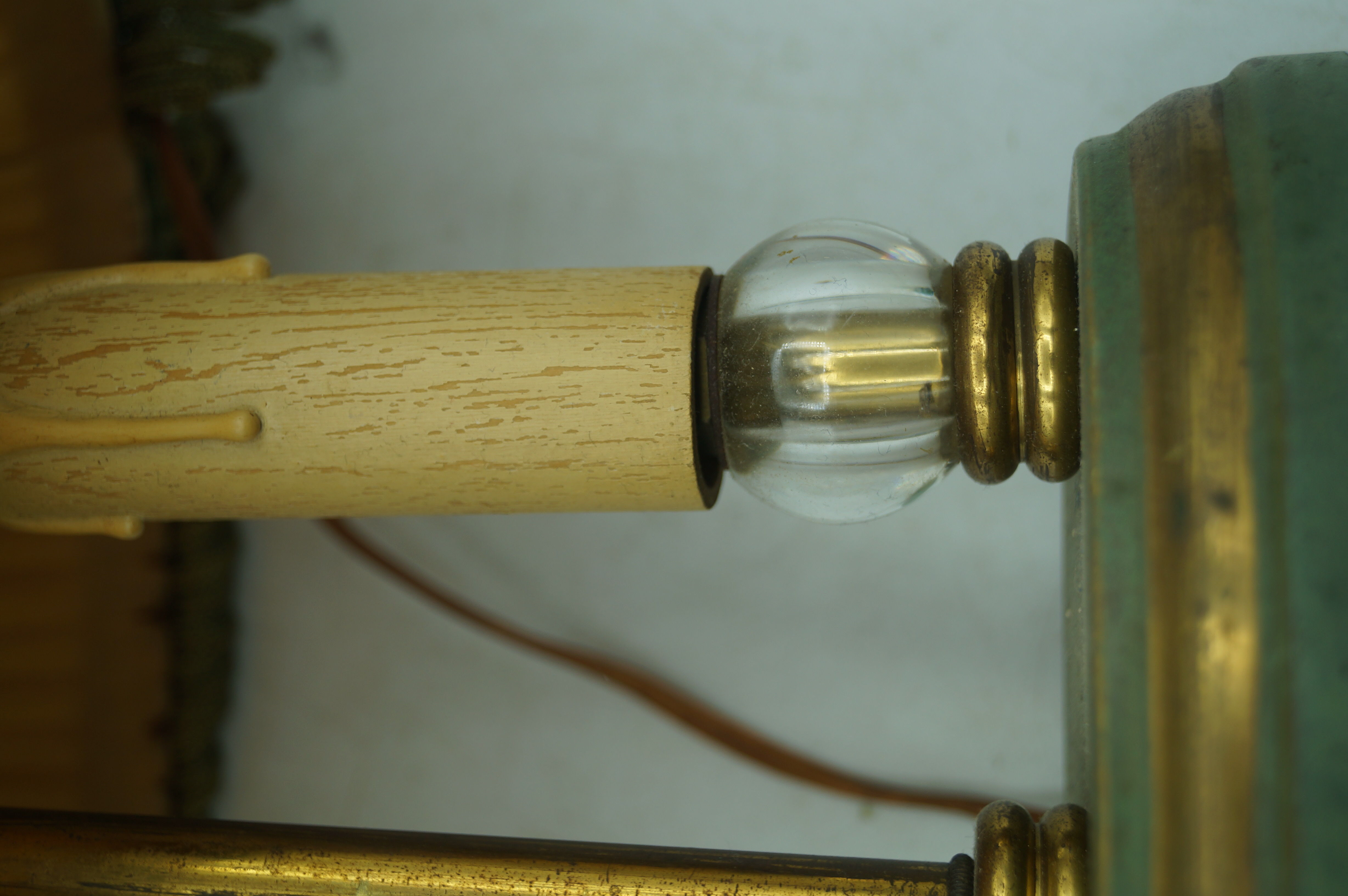 Petite lamp bouillotte in tole.