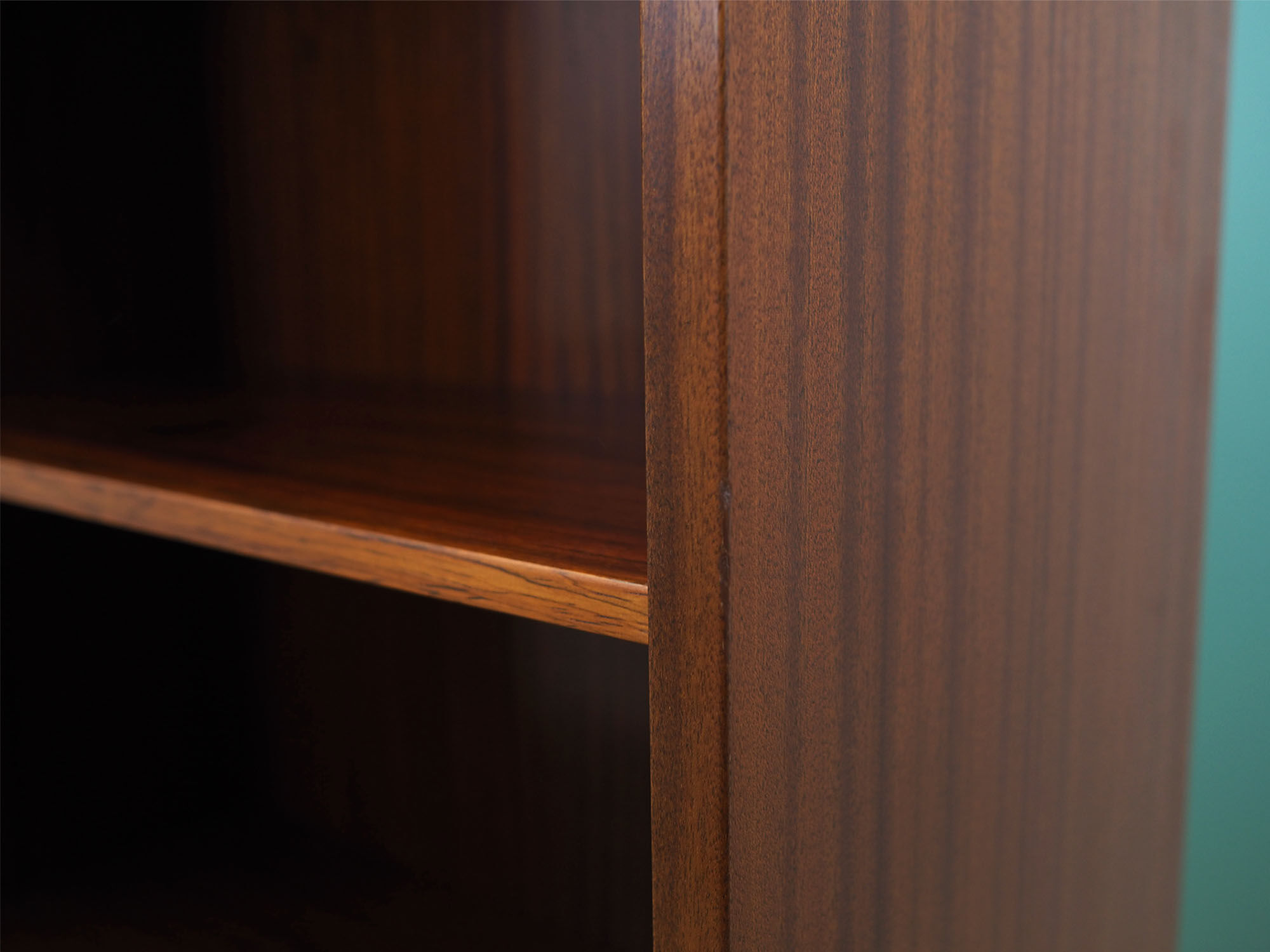 Mahogany bookcase, Danish design, 1970s, production: Omann Jun