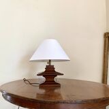 English lamp, fabric cable, cotton lampshade