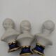 Bustes enfants en biscuit .Capodimonte. 9 cm .