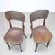 Pair of antique armchairs Model No B28 by Thonet, bent wood and caning, Austria 1920s.