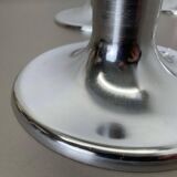 Silver disc wall lamps by Charlotte Perriand, Germany, 1970s, set of 4