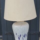 Lamp from the house Le Dauphin in ceramic and gilded brass