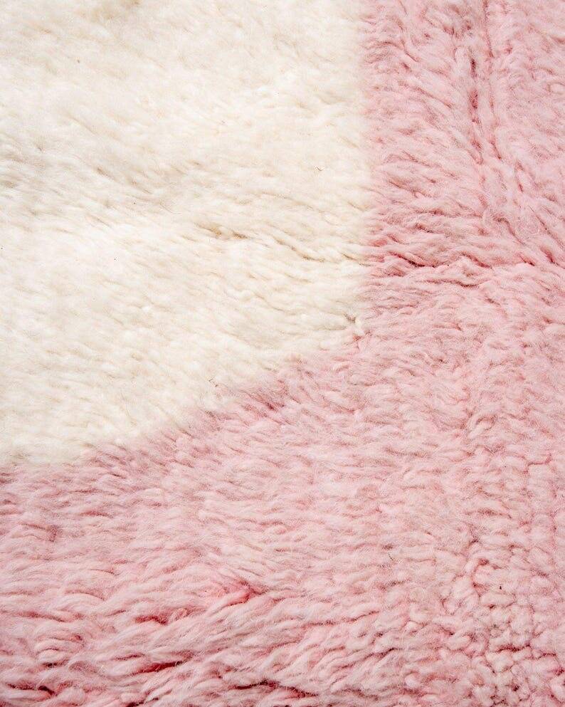 Traditional handmade pure wool rug, size 145 x 255 cm