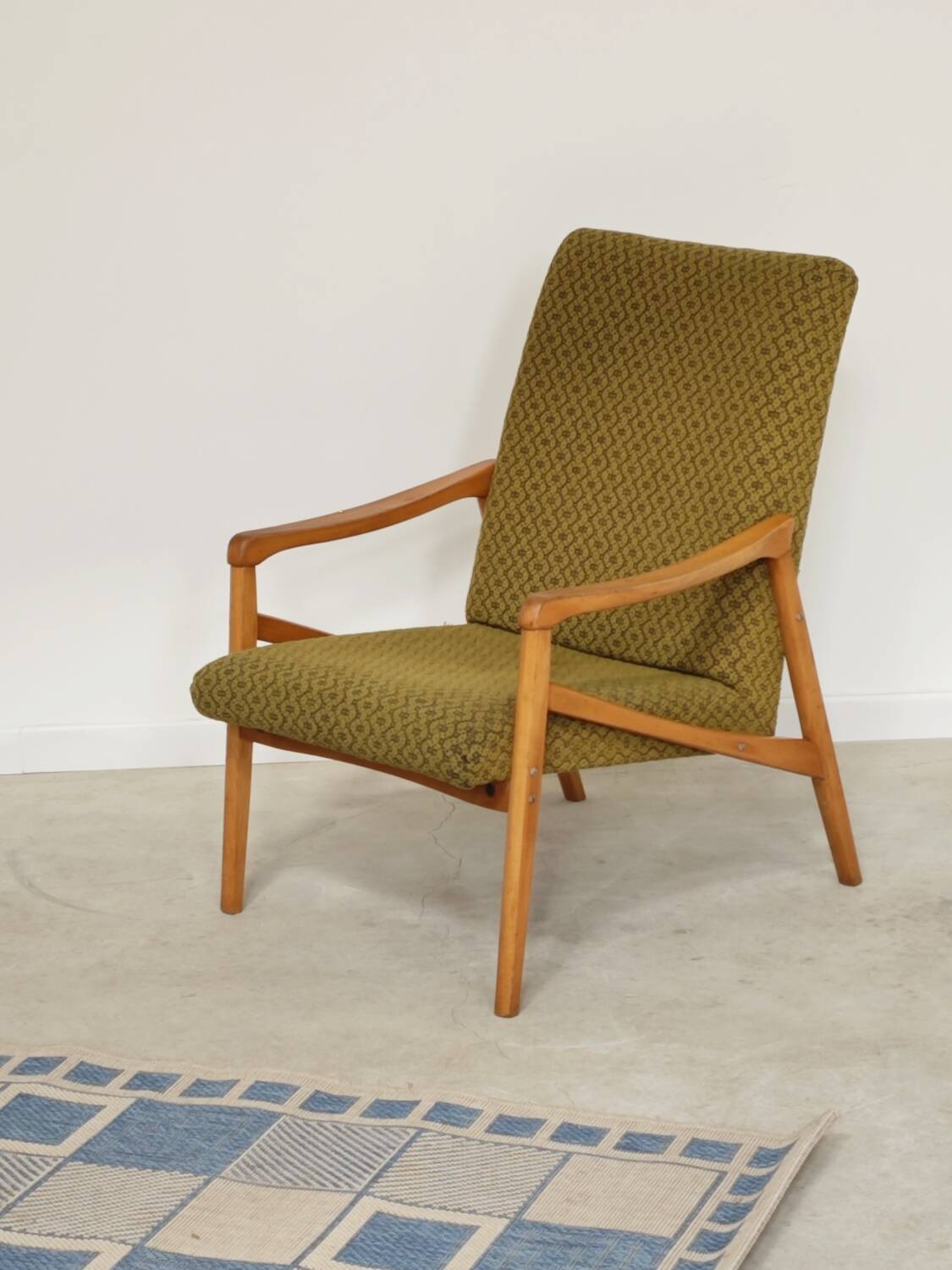 Pair of light green armchairs by Jiri Jiroutek for Interier Praha, 1960