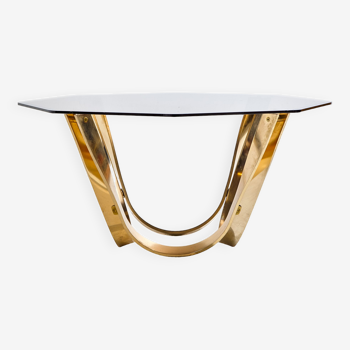 Brass coffee table by Roger Sprunger for Dunbar