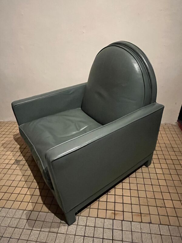 Paire de fauteuils club Yves Harvard modèle Architectural