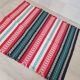 Set of 6 Catalan fabric napkins 48 x 42 cm red black green white