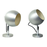 Aluminum wall lamps 70s