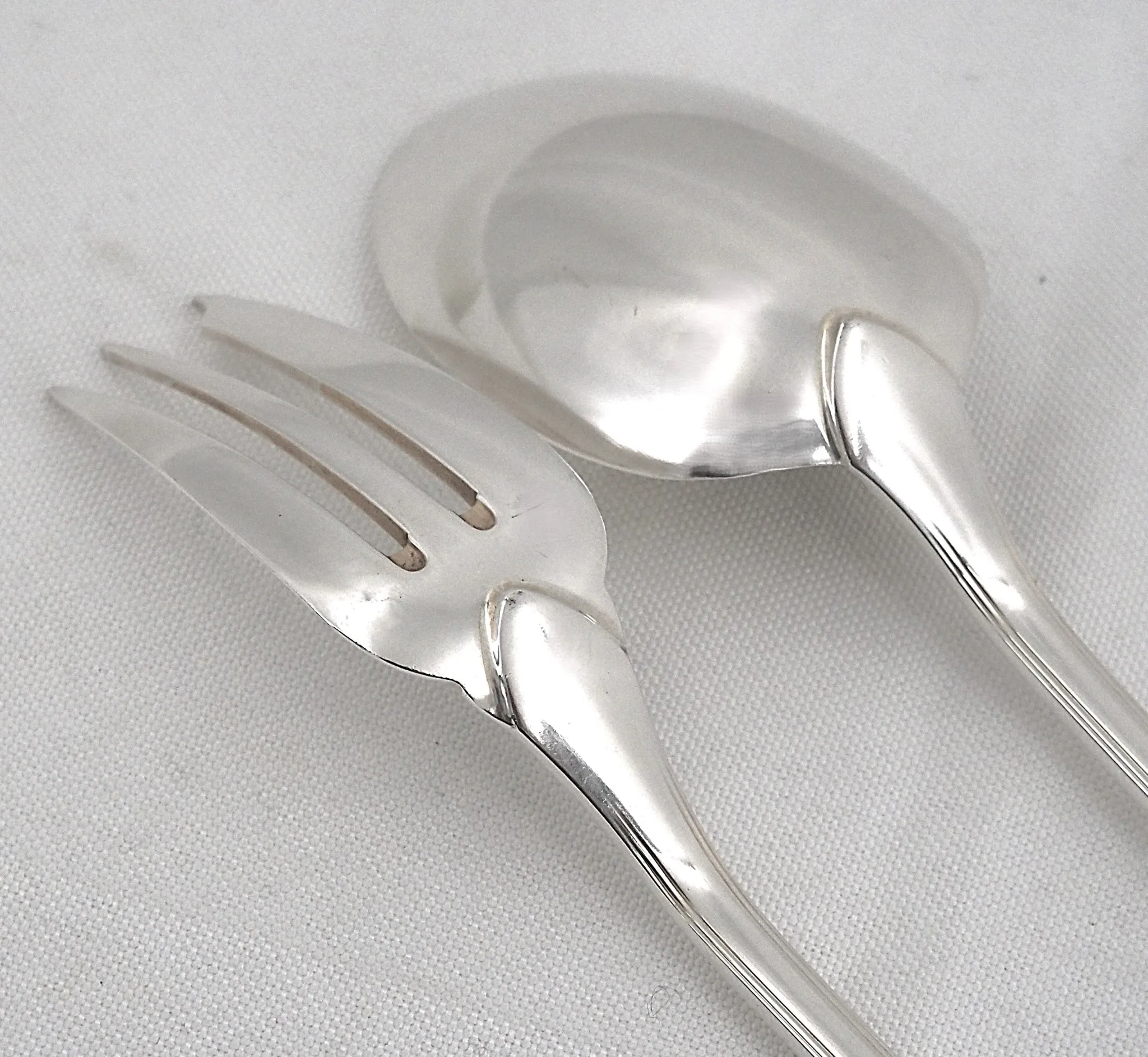 Christofle America service cover, stew 2 pieces, Art Deco, silver-plated metal.