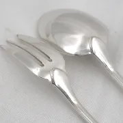 Christofle America service cover, stew 2 pieces, Art Deco, silver-plated metal.