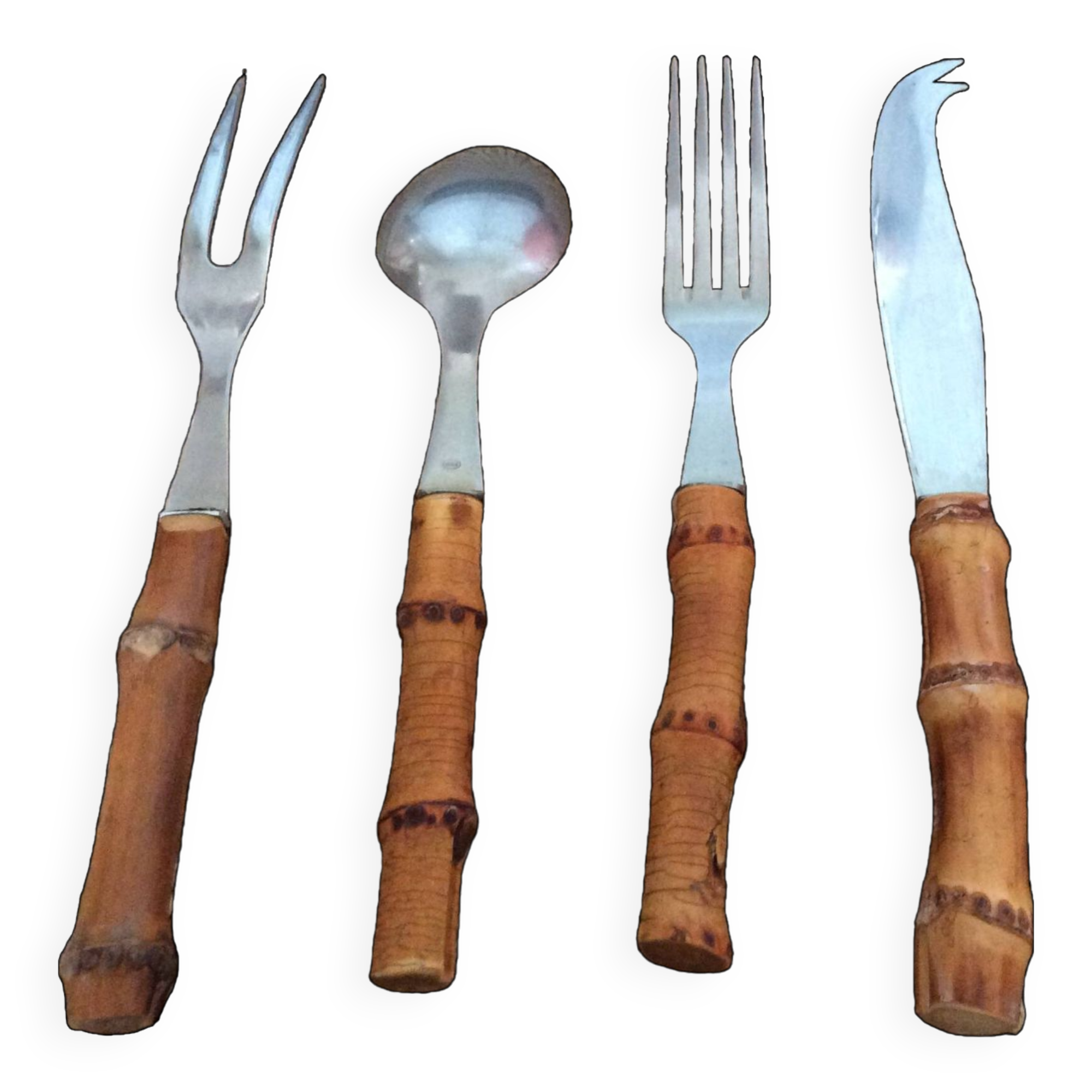 Bamboo cutlery set
