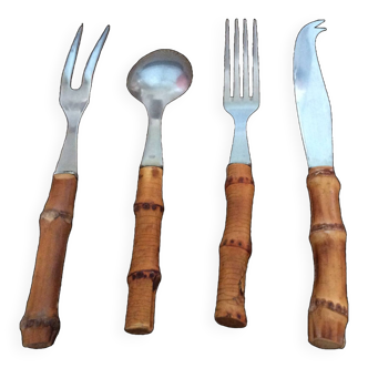 Bamboo cutlery set