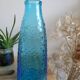 Blue glass carafe